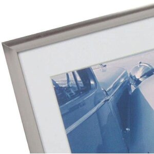 Henzo Marco de aluminio Portofino 30x45 cm plata con passepartout 20x30 cm