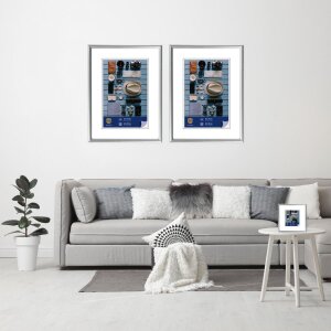 Marco de plástico Henzo Napoli 60x90 cm plata
