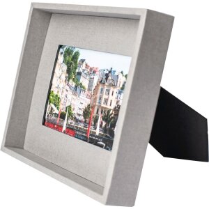 Portarretratos Passepartout 10x15 cm gris