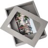 Portarretratos Passepartout 13x18 cm gris