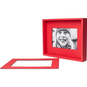 Marco HNFD Passepartout 13x18 cm rojo