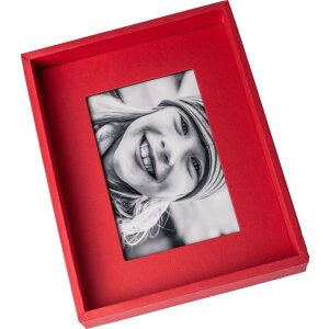 Marco HNFD Passepartout 13x18 cm rojo
