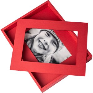 Marco HNFD Passepartout 13x18 cm rojo