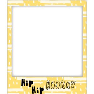 Marco magnético Hip Hip HOORAY 10x10 cm