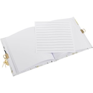 Goldbuch Diario Wild Life Cebra con cerradura 16,5x16,5 cm 96 páginas blancas