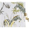 Goldbuch Diario Wild Life Cebra con cerradura 16,5x16,5 cm 96 páginas blancas