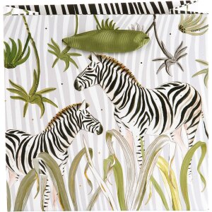 Bolsa regalo Wild Life Zebra 18x18x8 cm