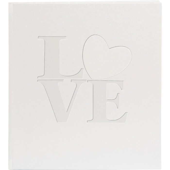 Libro de Oro Libro de Visitas Amor Blanco 23x25 cm 176 páginas