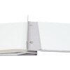 Álbum con tapa de rosca Deknudt A66DH740SI tapa de lino gris 20x20 cm
