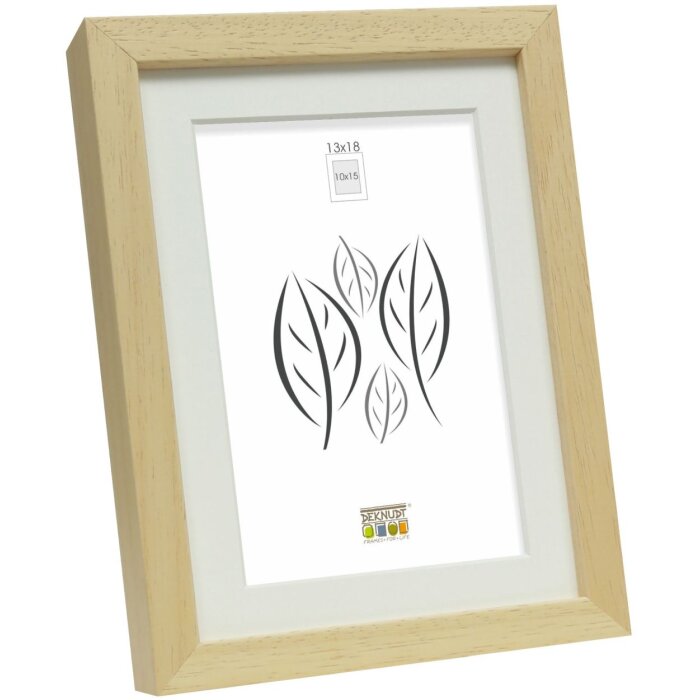 Marco de madera Deknudt S223H1 natural 10x15 cm