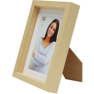 Marco para objetos 3D Deknudt S223H1P1 natural 40x50 cm con paspartú 30x40 cm