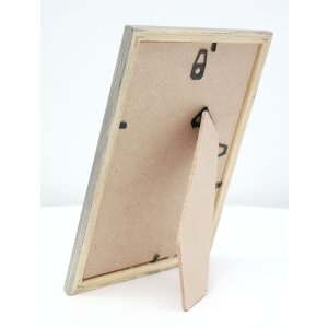 Marco de fotos de madera Deknudt S236D1 Plata 30x40 cm