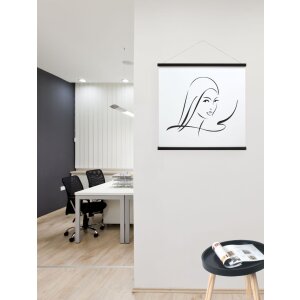 Marco para póster Deknudt S270 madera negro 61 cm