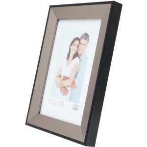 Marco de plástico S45FD2 plata 30x40 cm cristal antirreflejos