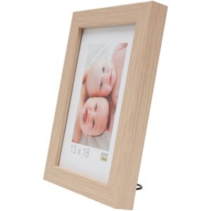 Marco de madera Deknudt S45RJ1AR roble claro 15x20 cm cristal antirreflejo