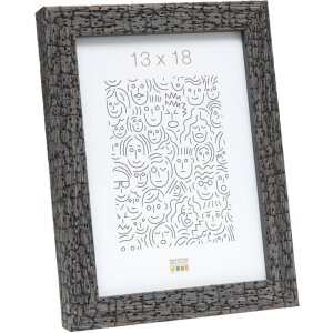 Marco de madera S45RL gris 24x30 cm