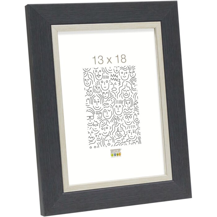 Marco de plástico S45VF7 gris 21x30 cm