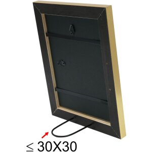 Marco de madera S45YA1 oro 10x15 cm cristal antirreflejos