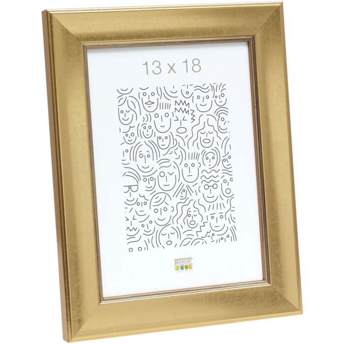 Marco de madera S45YA1 dorado 30x40 cm Cristal antirreflejos