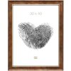 Marco de madera S46EA3 borde dorado 15x15 cm cristal antirreflejos