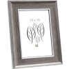 Marco de madera S46E borde plateado 15x15 cm cristal gris antirreflejo