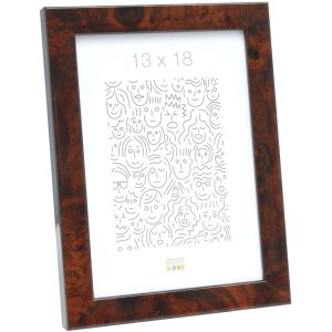 Marco S46RG madera burl oscura 30x40 cm