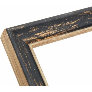 Marco de madera S46TG negro 18x24 cm