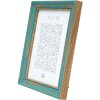 Marco de madera S46TG turquesa 20x28 cm