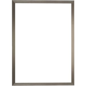 Portarretratos de lienzo S46V plata 40x50 cm