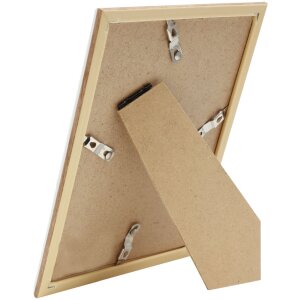 Marco de plástico S46WG borde blanco natural 18x24 cm