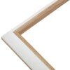 Marco de plástico S46WG borde blanco natural 18x24 cm