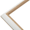 Marco de plástico S46WG borde blanco natural 30x40 cm