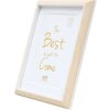 Marco de plástico S46WG borde claro natural blanco 10x15 cm