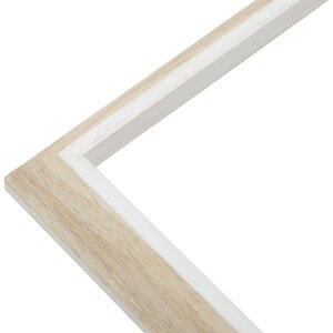 Marco de plástico S46WG borde claro natural blanco 20x30 cm