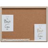 Tablero de notas de corcho borde blanco 30x40 cm