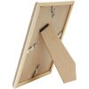 Marco de plástico S46WG borde natural blanco 10x15 cm