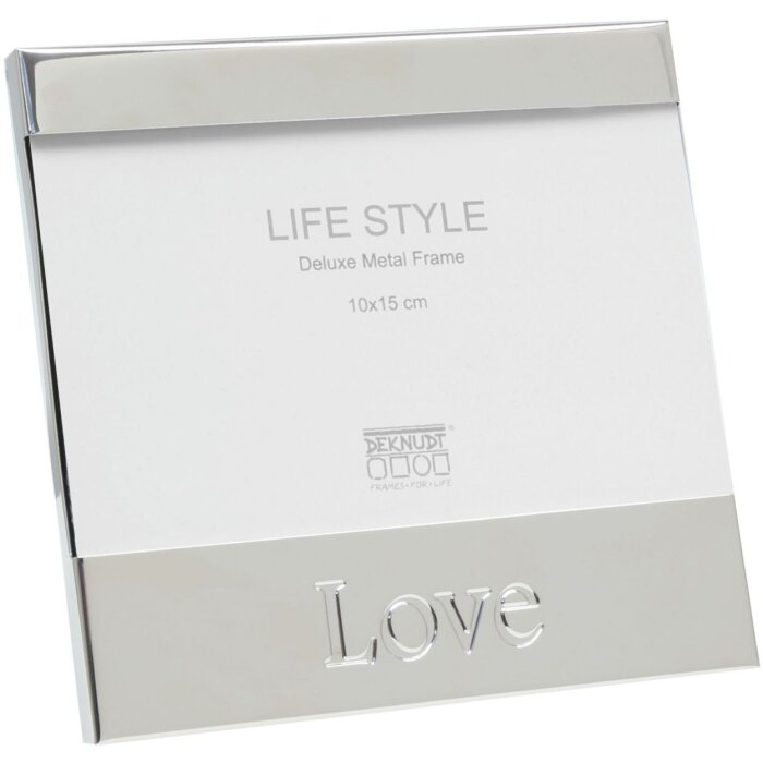 Marco de fotos S57ML1 plata 10x15 cm Love