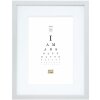 Marco de madera S66KD1 plata 15x20 cm con paspartú