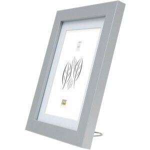 Marco de madera S66KD1 plata 30x45 cm con paspartú
