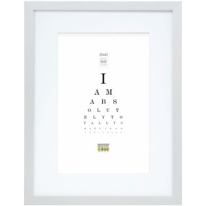 Marco de madera S66KD1 plata 30x45 cm con paspartú