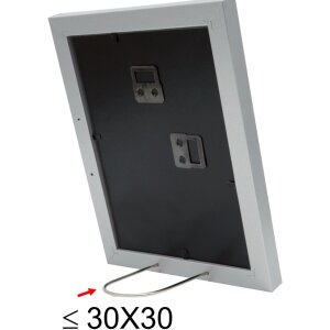 Marco de madera S66KD1 plata 30x45 cm con paspartú