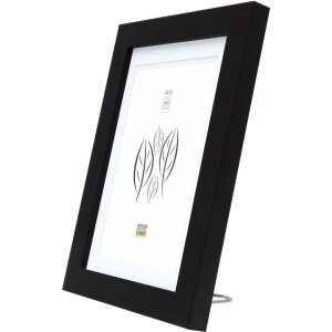 Marco de madera S66KF2 negro 30x45 cm con paspartú