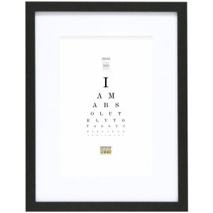 Marco de madera S66KF2 negro 30x45 cm con paspartú