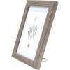 Marco de madera S66KH3 marrón-gris 20x25 cm con paspartú