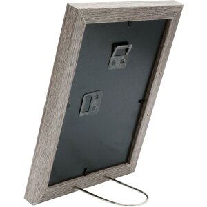 Marco de madera S66KH3 marrón-gris 30x40 cm con paspartú