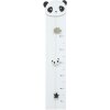 Medidor de crecimiento en blanco con panda 17x81 cm