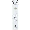 Medidor de crecimiento en blanco con panda 17x81 cm