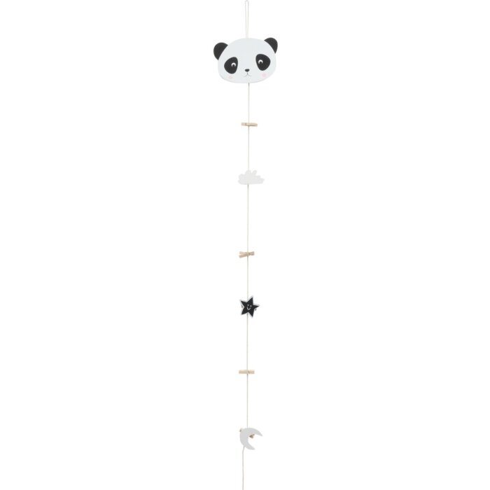 Colgador de fotos con motivo de panda para 6 fotos