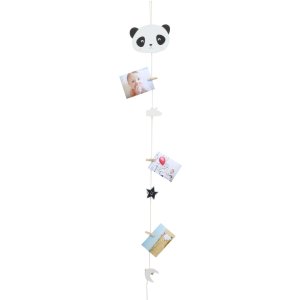 Colgador de fotos con motivo de panda para 6 fotos