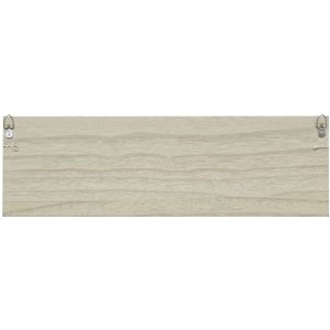 Pared de madera blanca con pinzas para la ropa y dibujo de panda 15x48 cm
